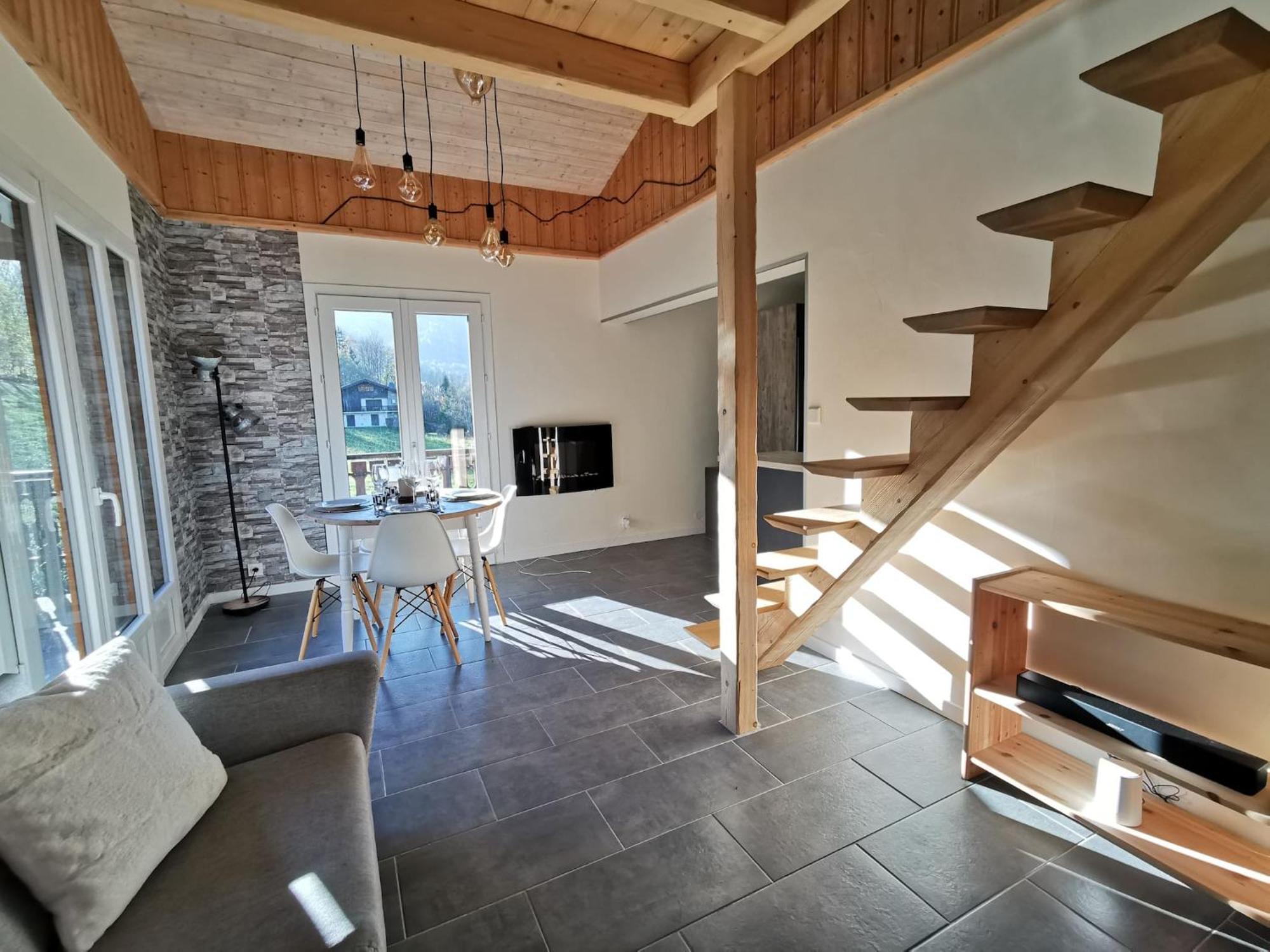 Apt Nala - Sunny Renovated Duplex - 2Bed Apt - Views - Hikes Lejlighed Les Houches Eksteriør billede